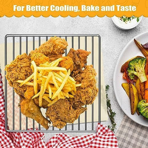 Air Fryer Rack for Ninja Foodi: 10 in 1 SP101 Digital Air Fryer Countertop Oven, Stainless Steel Accessories Baking Tray