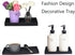 DNC Bathroom Vanity Tray for Counter, 2PC Silicone Kitchen Sink Soap Tray (7.9" + 11.8") for Countertop Dish Holder,