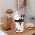 Amolliar Mason Jar Toothbrush Holder, Rustproof Stainless Steel for Bathroom Countertop Organizer (Bronze)