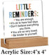 Inspirational Motivational Gifts, You are Enough Clear Desk Decorative Sign with Wooden Stand for Office