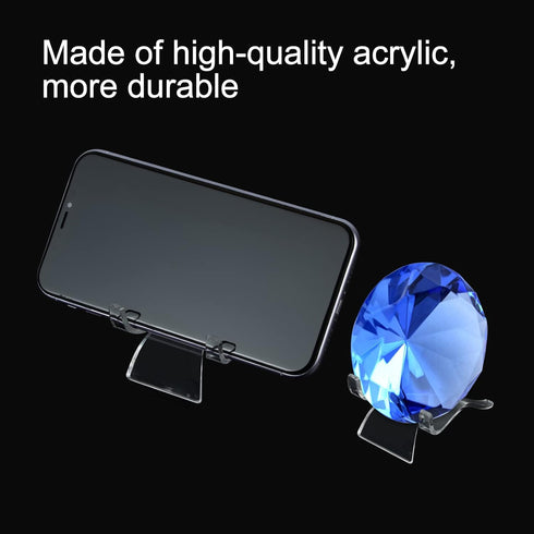 Rock Display Stand, Clear Easel Stands Pedestal for Geodes and Mineral Collectibles, 3 Sizes 36 PCS
