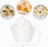 KPOSIYA Set of 100 Artistic Bake Cake Cups Filigree Little Vine Lace Laser Cut Cupcake Wrapper Liner Baking Cup Muffin CaseTrays for Wedding Birthday Party Decoration-Best Kitchen Gift(White) by KPOSIYA