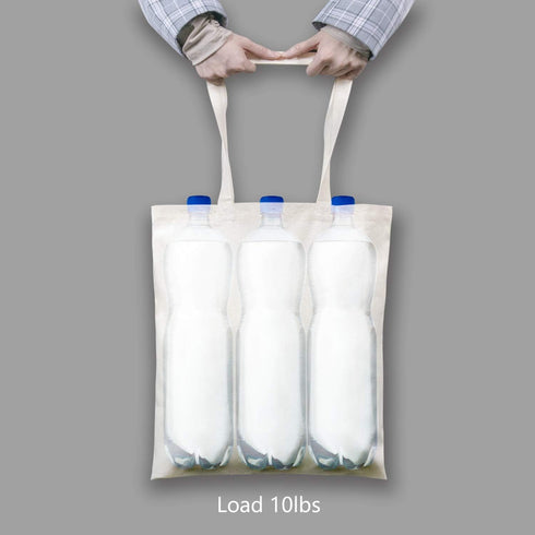 TOPDesign 5 | 12 | 24 | 48 | 192 Pack Economical Cotton Tote Bags, Lightweight Reusable Grocery Shopping Bags