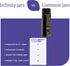 Infinity Jars Black Ultraviolet Glass Slow Pour Bottle 100 ML Airtight Refillable Container for Massage Oil, Shampoo