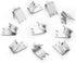 HK 920158 Freezer Shelf Clip, Replacement Shelf Support for Refrigerator, Stainless Steel Hooks, Pack of 10