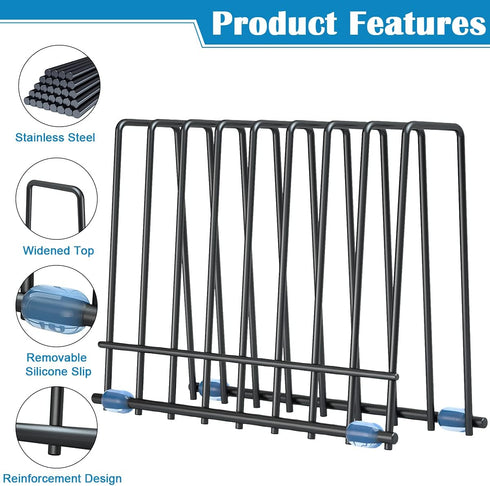 Stainless Stand for Reusable Storage Bags, Drying Rack Holder, Reusable Storage Bags Rack for Makeup Brush, Books