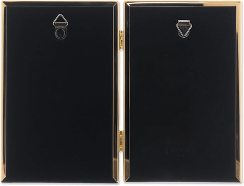 Lawrence Frames Simply Metal Frame, Gold, 4x6 Double
