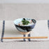 Minoru Touki White Wave Whale Blue Ceramic Rice Bowl, Small Set of 2 f4.4×H2.4in 11.29oz