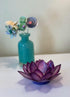 Capiz Shell Lotus Flower Tealight Candle Holder - Handmade Decorative Holder for Meditation, Yoga, and Relaxation