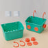 3 Bath Toy Storage Organizer Basket, Layers Colorful Robot Modeling Wall Mounted Kids Hanging Shower Caddy with Hooks