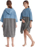 3/4 Hiturbo Kids Changing Towel Hoodie: Absorbent Quick Dry Surf Poncho, Sleeve Microfiber Bath Towels for Beach Pool