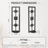 2 OYEFLY DIY Pcs Wall Sconce Candle Holder,Metal Wall Art (Black)