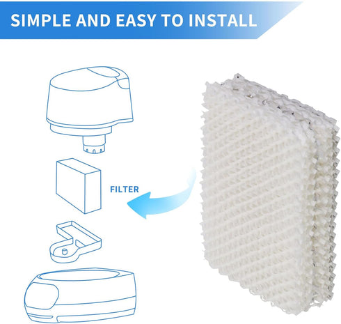 WF813 Humidifier Filter Replacement for Equate EQ-2119-UL, Relion RCM-832, ProCare Cool Mist Humidifiers (2 Pack)