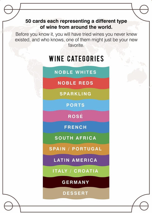 VINO CARDS SMELL DARK FRUIT TASTE BLACKPEPPER PAIRS WITH LAMB GOUDA BEEF Vino Cards: Wine Tasting Game - Complete
