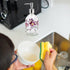 17oz Glass Soap Dispenser Bottle with Plastic Pump - Flower Design