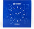TAHEAT Romantic Lavender Wall Clock, 14 Inch French Purple Love Floral Decorative Easy to Read Clock for Living