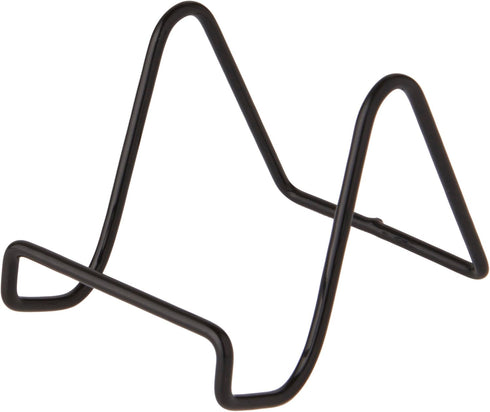 Bard's Vinyl Covered Black Wire Easel Stand, 3" H x 3" W x 4" D