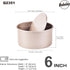Round Cake Pan, Nonstick 6-Inch with Removable Loose Bottom Chiffon Bakeware (Champagne Gold) by Bakeley
