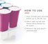 Zoku Summer Pops - 6 Squeezable Silicone Molds with Reusable Spill-resistant Lids and Tray
