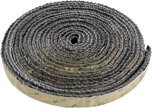 Self Adhesive Stove Window Glass Gasket Tape, 1" width 72" Length for Stove and Fireplace Window Glass