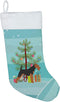 Caroline's Treasures BB2975CS Airedale Terrier Merry Christmas Tree Stocking, Fireplace Hanging Holiday Decorations
