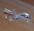 Hidden Channel Valance Clips, 10pcs Clear Color for Faux and Real Wood Window Blinds