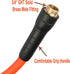 YOTOO Heavy Duty Hybrid Garden Lead Water Hose, 5/8-Inch by 6-Feet, 150 PSI, Kink Resistant, Orange