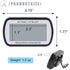 Digital Refrigerator Thermometer with Magnetic Back, Large LCD, Easy to Read (Black-2 Pack)