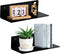 9 Inch Acrylic Floating Shelf No Drill Adhesive Wall Shelf Set of