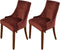 MIFXIN Wingback Side Chair Cover Dining Chair Slipcover 2 Pack Velvet Stretch