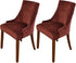 MIFXIN Wingback Side Chair Cover Dining Chair Slipcover 2 Pack Velvet Stretch
