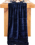 Socomi Navy Blue Velvet Table Runner, 20 x 120 Inches, Luxurious Thick Cotton for Christmas, Thanksgiving