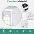 HOMEIDEAS 100% Blackout French Door Curtains, 26 X 68 Inch, Privacy Door Curtains, Thermal Insulated Room Darkening