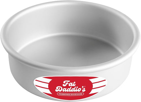 Fat Daddio's Round Cake Pan, 6 x 2 Inch, Silver