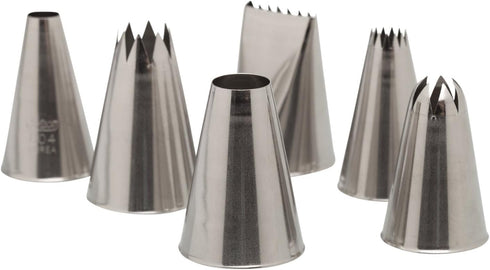 Ateco Cake Decorating Set - Includes Couplers, Decorating Bag, and Decorating Tubes