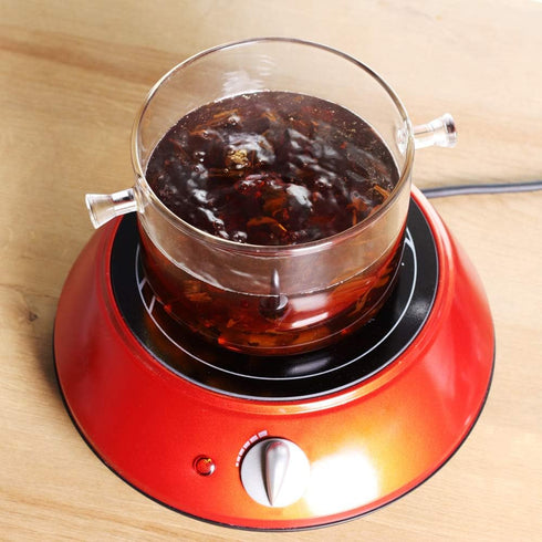 Glass Saucepan with Cover, 1.5L/50 FL OZ Heat-resistant Glass Stovetop Pot for Pasta, Soup, Milk