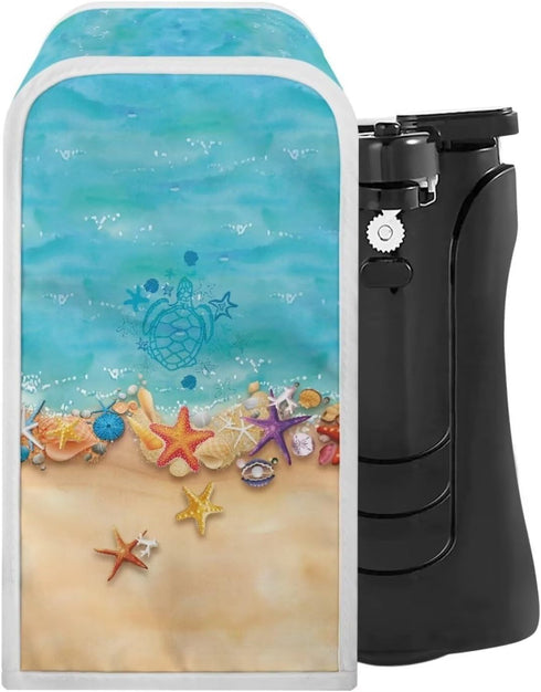 Starfish Sea Electric Can Opener Dust Cover, Portable Stain Resistant Dust Covers for Small Kitchen Appliances