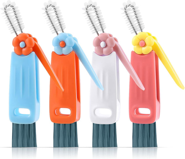 vvuvnem 3 in 1 Cup Lid Cleaning Brush, Gap Cleaner Brushs - Home