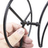 MDNODEQ 3 Hanging Stand Iron S-Shape Display Stand for Planter Terrarium Witch Ball Christmas Ornament (Black, Levels)