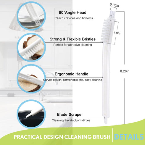 Small Scrub Brushes for Cleaning,Crevice Cleaning Tool Set for Track Juicer Toaster Sink Tile Grout Grater Seafood,Detailing Cleaning Supplies Gadgets for Kitchen Appliances by Haniforever