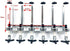 6-Bottle Wall Mounted Liquor Alcohol Dispenser for Bar/Home Party Use Fit Wine Cocktail Alcohol Drink Beverage Juice