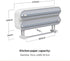 3 1 1 in Aluminum Foil and Plastic Wrap Organize Dispenser with Cutter, Magnetic Paper Towel Holder for Fridge