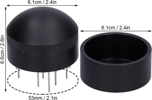 Zerodis 53mm Coffee Distributor, Espresso Distribution Tool, Coffee Needle Tamper for Home Use