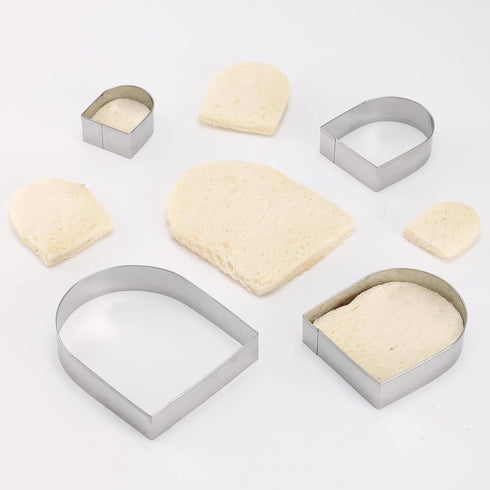 Set 4 2 5 inches, Arched Cookie Cutter ANCKNE piece geometric cookie cutter molds - Stainless steel from to Cake