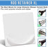 XL Adhesive Shower Rod Holder | Heavy Duty Tension Rod Holder | Waterproof, No Drilling | 2 Pack | Rod Not Included