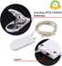 6 Pack Fairy Lights, Battery Operated Waterproof String Lights, 7ft, 20 LEDs, Silvery Copper Wire