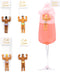 Drinking Buddies Bride Squad Bachelorette Drink Markers, Party Accessories for Girls Night, Hunky Wine Charmers