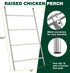 (58.2" 32" Chicken Perch Roosting Bars for Coop Farm Chicken Toys Roost Ladder for Backyard Poultry L x W)