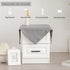 24 24 Inch Small Square Solid Grey End Table Cloth Washable Heavy Weight Wrinkle Resistant Tablecloth Soft Farmhouse