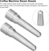 2Pcs Stainless Steel Coffee Machine Steam Nozzle, Suitable for Home Kitchen Cafe Milk Foam